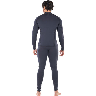 Level Six Men's Jericho Long Sleeve Neoprene Shirt in Black Heather back