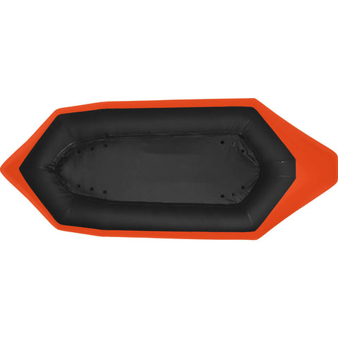 NRS Pulsar Packraft in Orange standard size bottom