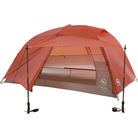 Big Agnes Copper Spur HV UL 2 Person Backpacking Tent (Closeout) in Orange awning