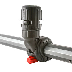 Scotty H-Rail Gear Head Mount attached with frame