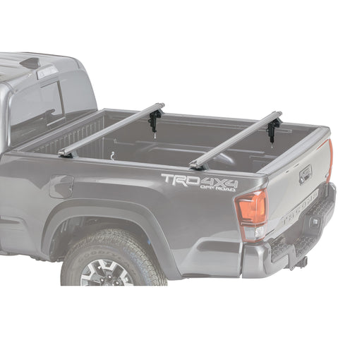 Yakima BedRock HD Truck Bed Rack installed on a car angle