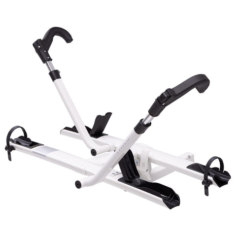 Kuat Sherpa 2.0 2 Bike Hitch Rack Pearl angle view arms up