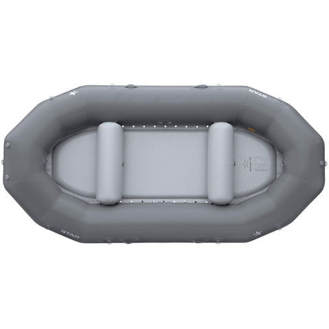 Star Outlaw 140 Self-Bailing Raft in Gray top