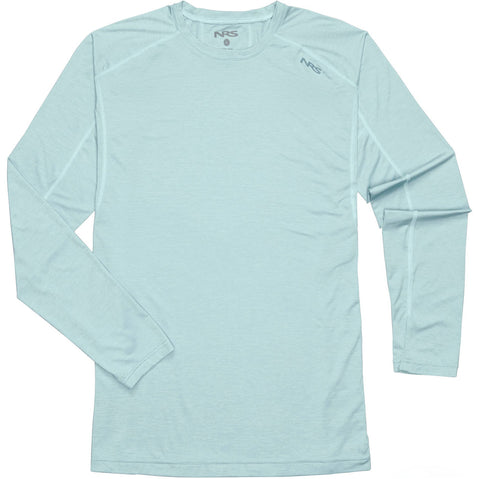 NRS Men's Silkweight Long-Sleeve Shirt in Aquifer
