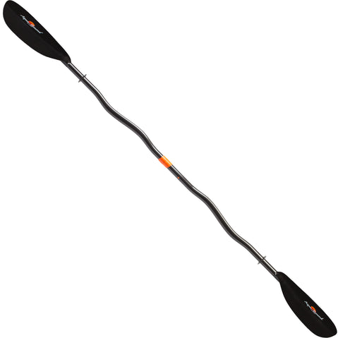 Aqua-Bound Whiskey Carbon Bent Shaft 2-Piece Kayak Paddle side angle