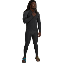 NRS Men's HydroSkin 1.5 Jacket in Black/Graphite model front