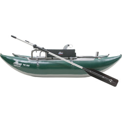 Outcast PAC 800FS Pontoon Boat in Green/Gray side