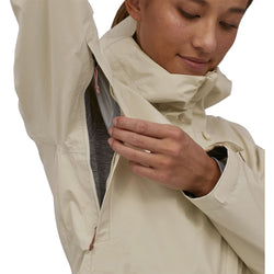 Patagonia Women's TorrentShell 3L Jacket model side zipper