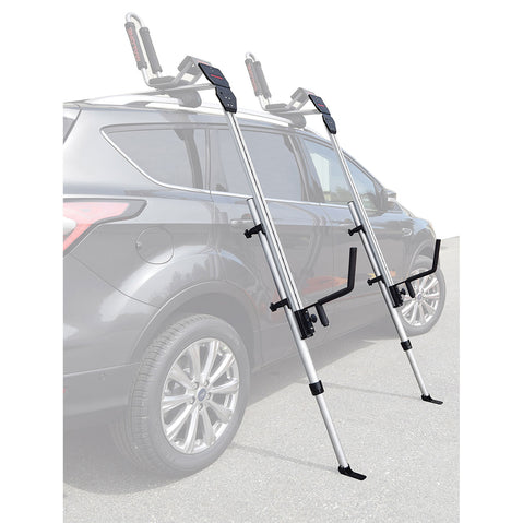 USED Malone TelosXL Kayak Load Assistant installed to a car angle