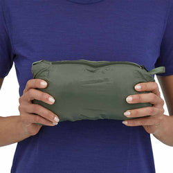 Patagonia Women's Micro Puff Jacket model view packed