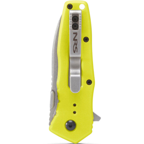 NRS Lotic Knife in Yellow closed