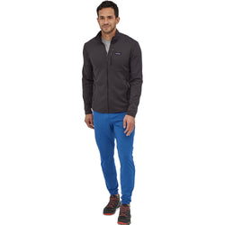 Patagonia Men's R1 Daily Jacket in Ink Black/Black X-Dye model front