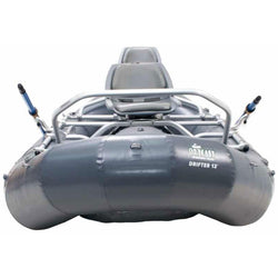 Outcast OSG Drifter 13 Self-Bailing Raft in Gray front