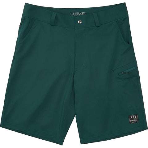 NRS Men's Guide Shorts in Dark Shadow model zipper2