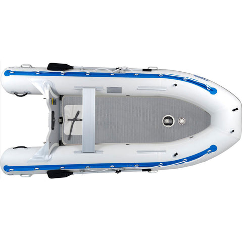 Sea Eagle 12'6 Sport Runabout Swivel Seat Drop Stitch Deluxe Inflatable Raft Package top