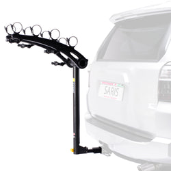 Saris Bones 4 Bike Hitch Rack installation on a car