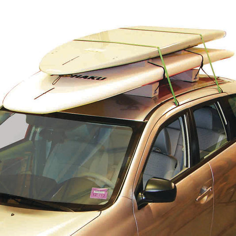 Malone Deluxe Stand-Up Paddle Board/Surfboard Roof Rack with two boards loaded