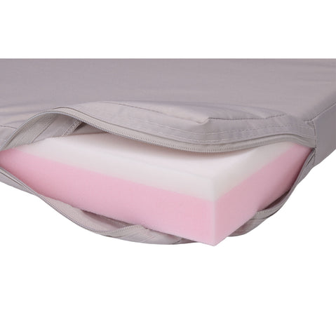 Closeup of foam padding unzipped inside cover