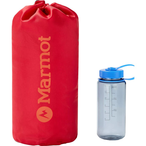 Marmot Lost Coast 40 Degree Down Sleeping Bag in Team Red/Auburn Stuff sack