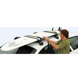 KanuLock Lockable Tiedown Straps securing a board