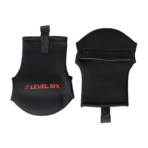 Level Six Comp 2 mm Neoprene Paddling Pogies in Black front