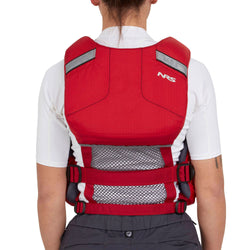 NRS Chinook OS Lifejacket (PFD) in Red model back