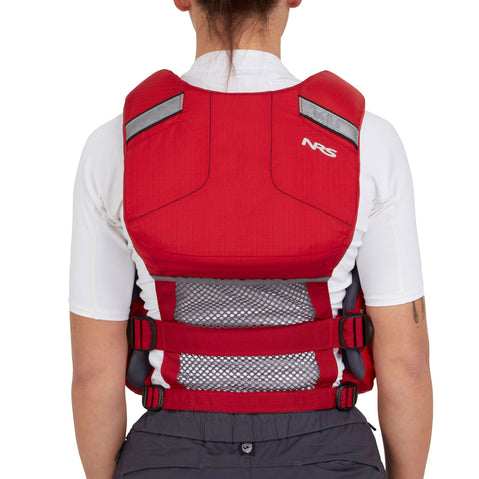 NRS Chinook OS Lifejacket (PFD) in Red model back