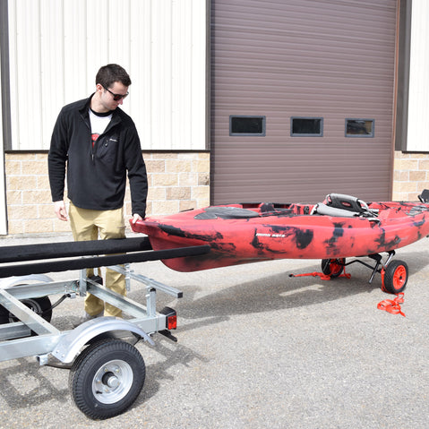 Malone EcoLight 1-Boat Kayak Trailer Package klifestyle
