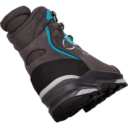 Lowa Women's Mauria EVO GTX Trekking Boots in Anthracite/Turquoise back