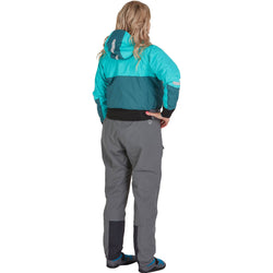 NRS Women's Freefall Dry Pants in Gray model back2