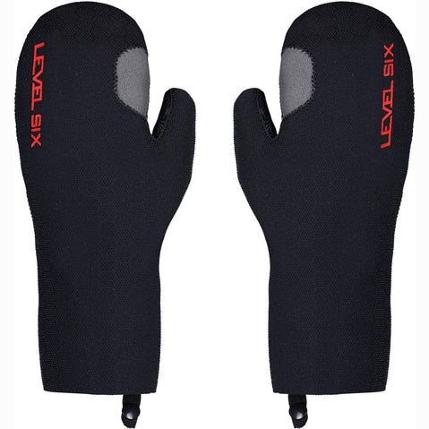 Level Six Neutron 2 mm Neoprene Paddling Mitts in Black pair