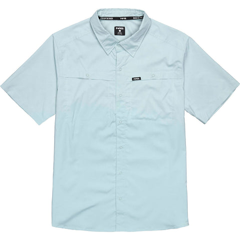 NRS Men's Gear Short Sleeve Shirt in Aquifer front