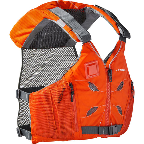 Astral Designs EV-Eight Lifejacket (PFD) Fire Orange angle