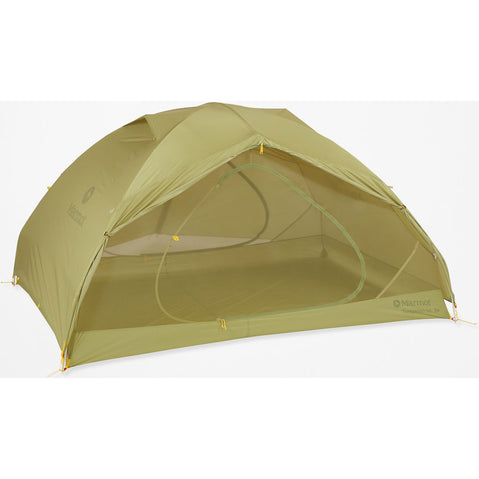 Marmot Tungsten UL 3 Person Camping Tent with rainfly rolled up