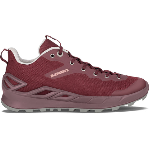 Lowa Women's Legato Lo Hiking Shoes in Grape/Old Rose side view