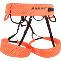 Mammut Sender Rock Climbing Harness in Highway/Safety Orange angle