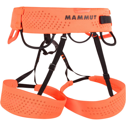 Mammut Sender Rock Climbing Harness in Highway/Safety Orange angle