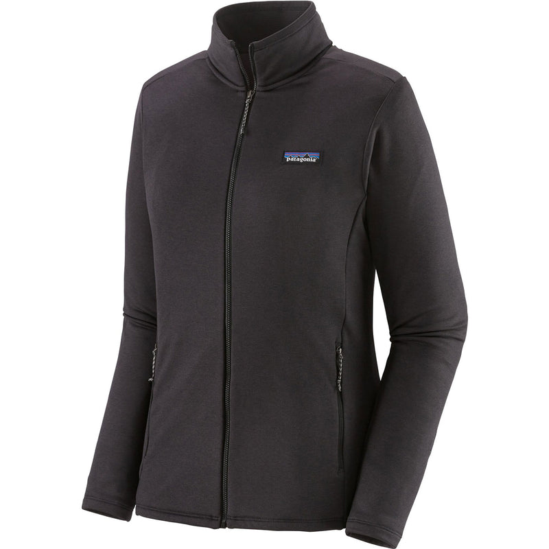 Patagonia Women's R1 Daily Jacket in Ink Black/Black X-Dye angle
