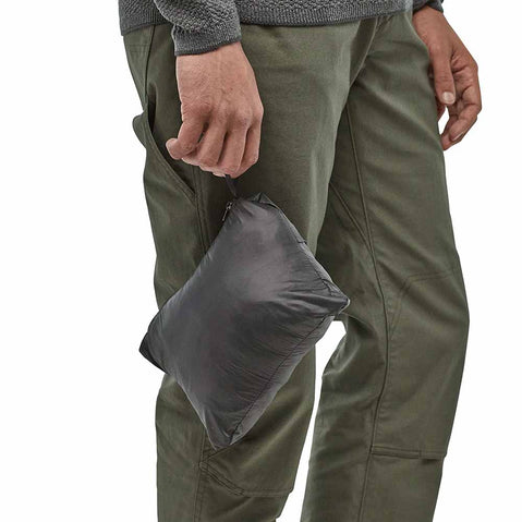 Patagonia Men's Nano Puff Jacket in Black packed