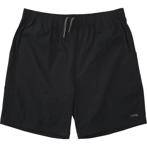 NRS Men's High Side Shorts in Jet Black front