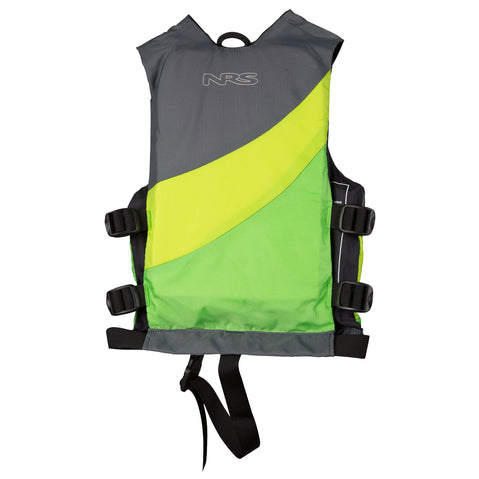 NRS Crew Child Lifejacket (PFD) in Green/Gray back