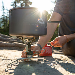 MSR LowDown Remote Stove Adapter lifestyle
