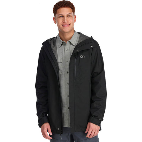 Outdoor Research Men's Foray 3-in-1 Parka in Black model view front