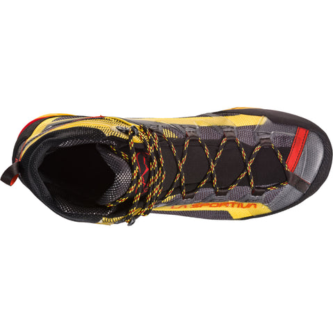 La Sportiva Men's Trango Tech GORE-TEX Mountaineering Boots in Black/Yellow top
