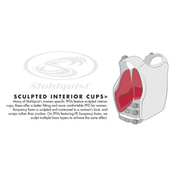Stohlquist Women's Melody Lifejacket (PFD) Sculpted interior cups