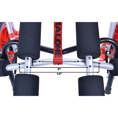 Malone WideTrak SB Large Kayak/Canoe Cart with Balloon Wheels & Bunks detail