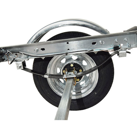 Malone MicroSport LowBed 2 Kayak Bunk-Style Trailer Package suspension