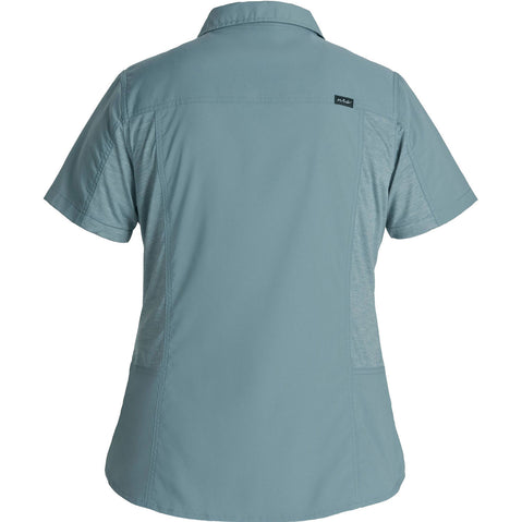 NRS Women's Guide Short Sleeve Shirt in Lead back