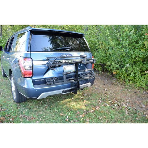 Malone Pilot HM2 Bike Hitch Rack installed on a car front