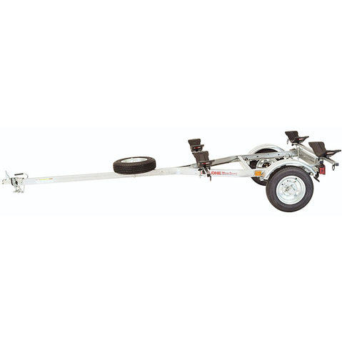 Malone MicroSport LowBed 2-Boat MegaWing Kayak Trailer Package angle
